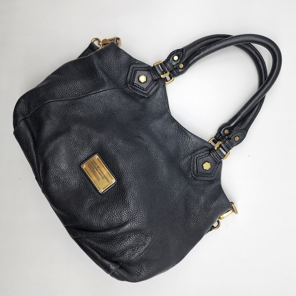 Marc By Marc Jacobs Classic Q Fran Hobo Black Leather Bag - Picture 2 of 16